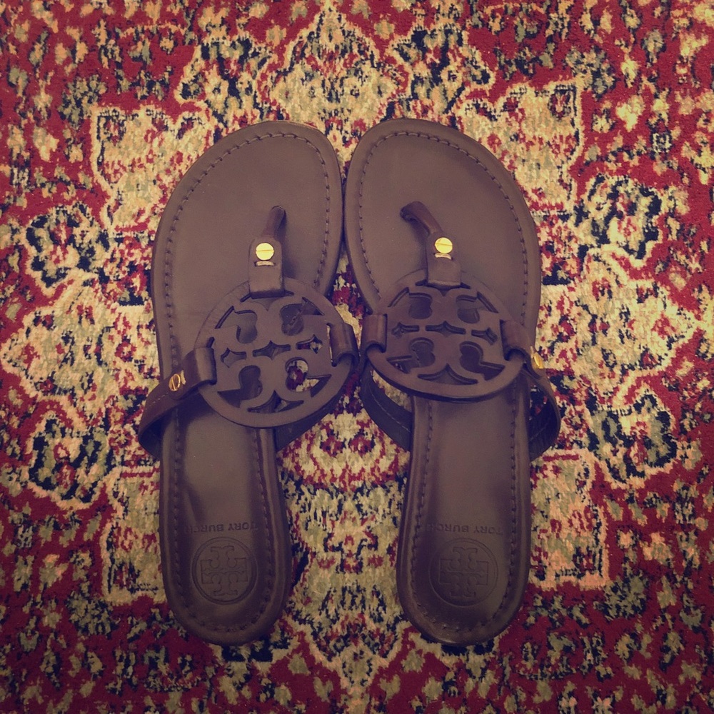 Brown Tory Burch Miller Sandals